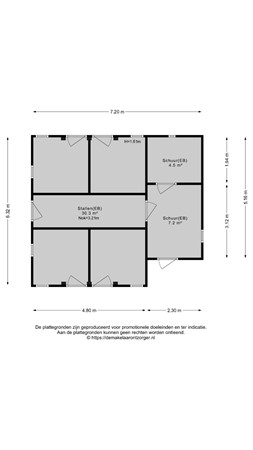 Floorplan - Witte Menweg 3, 7917 TK Geesbrug